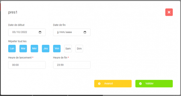 Loop calendar
