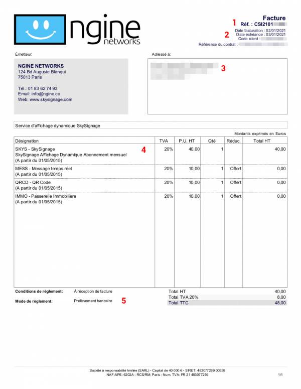 Read an invoice