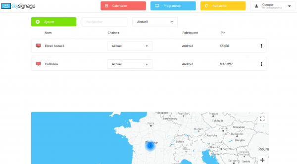 Gestion ecran
