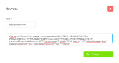 Create HTML SkySignage