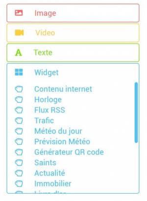Menu séquence