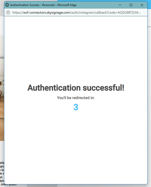 Social network conneciton pop-up